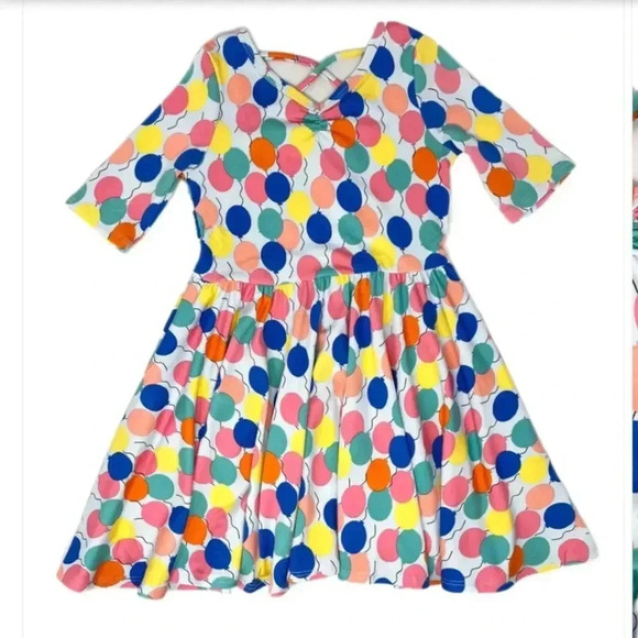 Dot Dot Smile Birthday Balloons Ballerina Dress 12-24 Months - Picture 1 of 4
